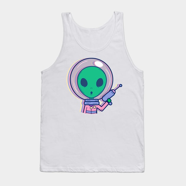 Alien On The Mission Of Peace - This Is My Human Costume Tank Top by mangobanana